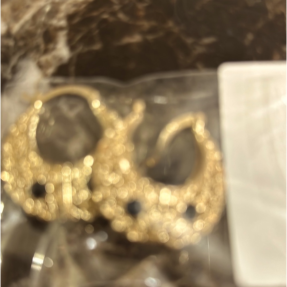 Earrings laminated gold